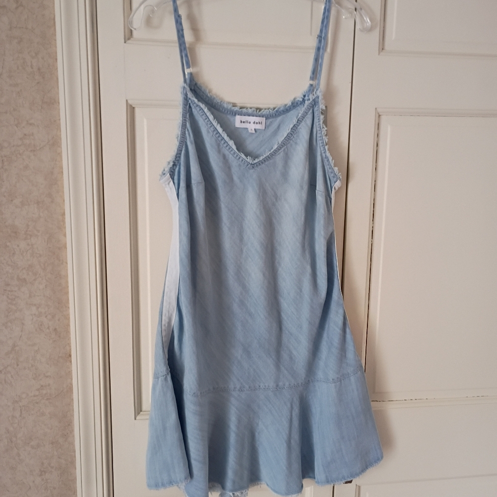 Bella Dahl Sky Blue A-Line Dress.Pit To Pit 19" - Picture 3 of 7